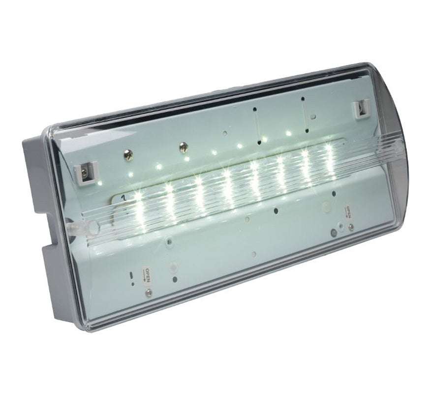 Advanced RLED/M3/P Mor-LED IP65 Bulkhead, Surface Mount, Maintained, Addressable - JEM Systems UK