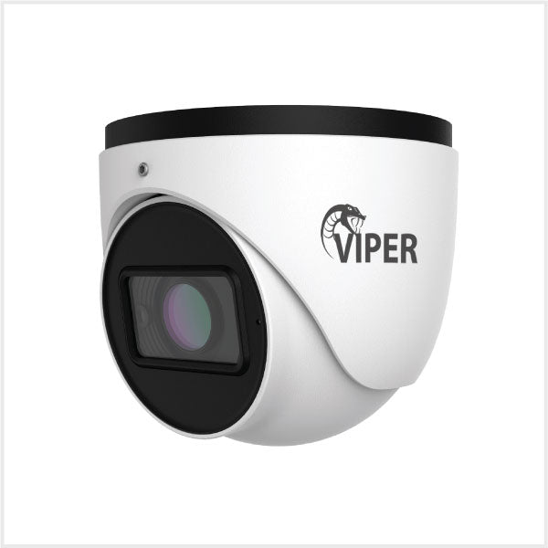 Viper 5MP HD Analogue IR Motorised Turret Camera (White Housing)
