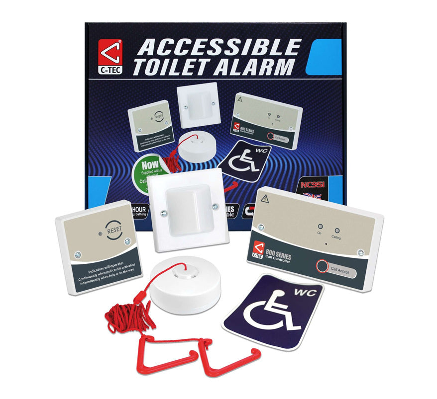 C-TEC Accessible Disabled Persons Toilet Alarm Kit - Conventional (NC951) - JEM Systems UK