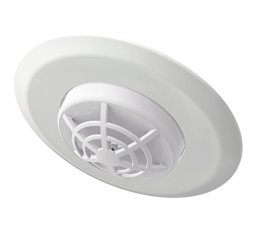 Lumi-Plugin One-Heat Mains Powered Radio-Interlink Recessed Heat Alarm with 10 Year Backup Battery (LS110WHMBWHA) - JEM Systems UK