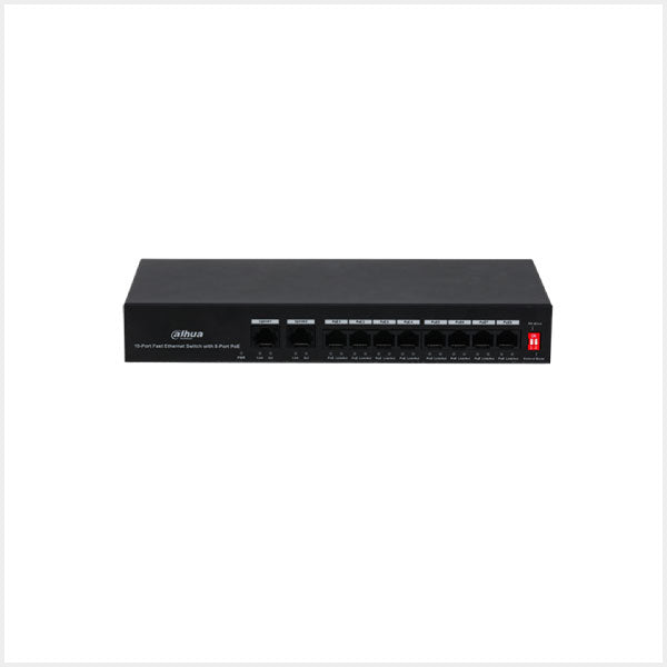 10-Port Unmanaged Desktop Switch with 8-Port PoE