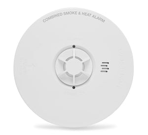 Hispec PULSE Mains Powered Smoke & Heat Alarm with 10 Year Lithium Backup Battery (HSSA/OH/10)