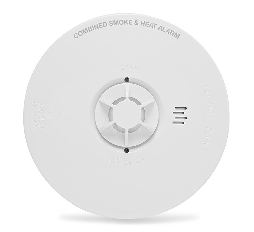Hispec PULSE Mains Powered Smoke & Heat Alarm with 10 Year Lithium Backup Battery (HSSA/OH/10) - JEM Systems UK