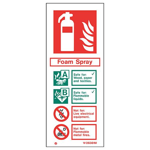 Firechief Sign FOAM SPRAY White (W6361M)