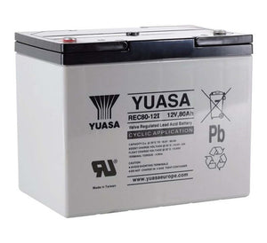 Yuasa REC80-12I 12V 80Ah Deep Cycle AGM VRLA Battery