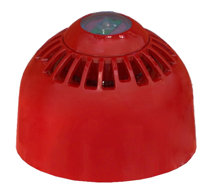 EMS FireCell Red Ceiling Mounted Sounder VAD (Head Only) (FC-315-CA2) - JEM Systems UK