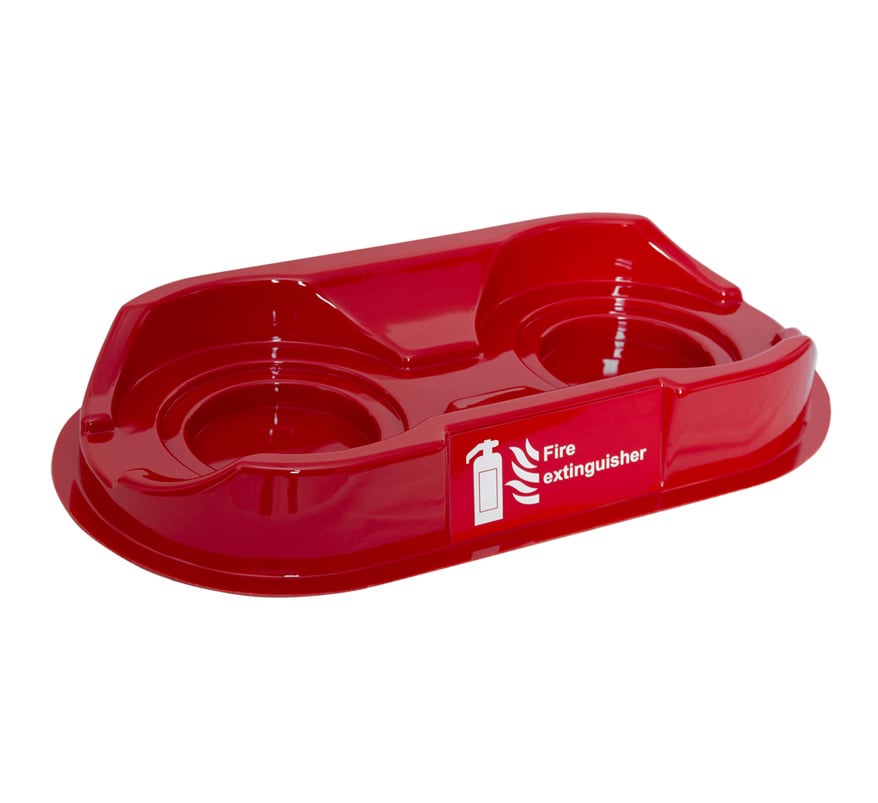 FMC Double Universal Fire Point Extinguisher Stand (Red) (FMCUVP2R) - JEM Systems UK