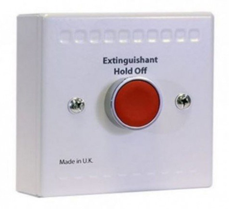 Kentec Sigma Si Extinguishant Hold Off Unit - Red Button (KB91000M10) - JEM Systems UK