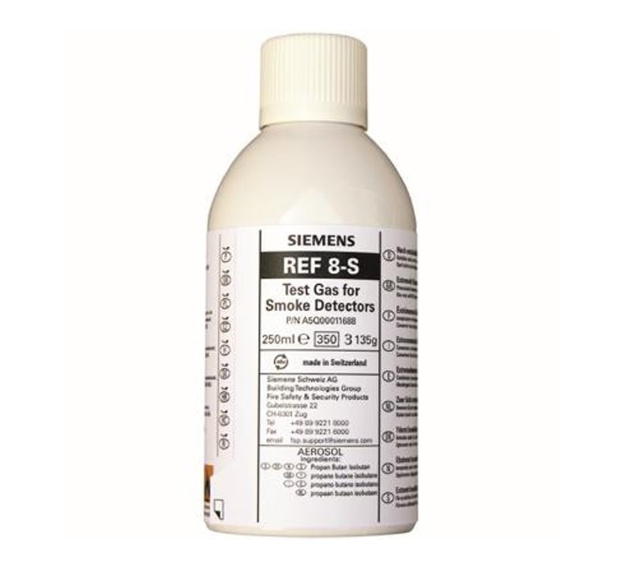 Siemens REF8-S Test Gas for Smoke Detector Tester (for Detectors with Longer Signal Evaluation Time) (A5Q00011688) - JEM Systems UK