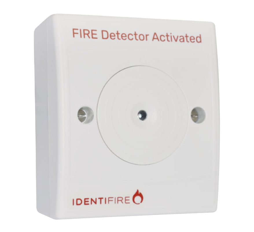Vimpex Identifire White Remote Indicator Unit with Buzzer, Surface Mount, Red LED (10-2111WSR-S) - JEM Systems UK