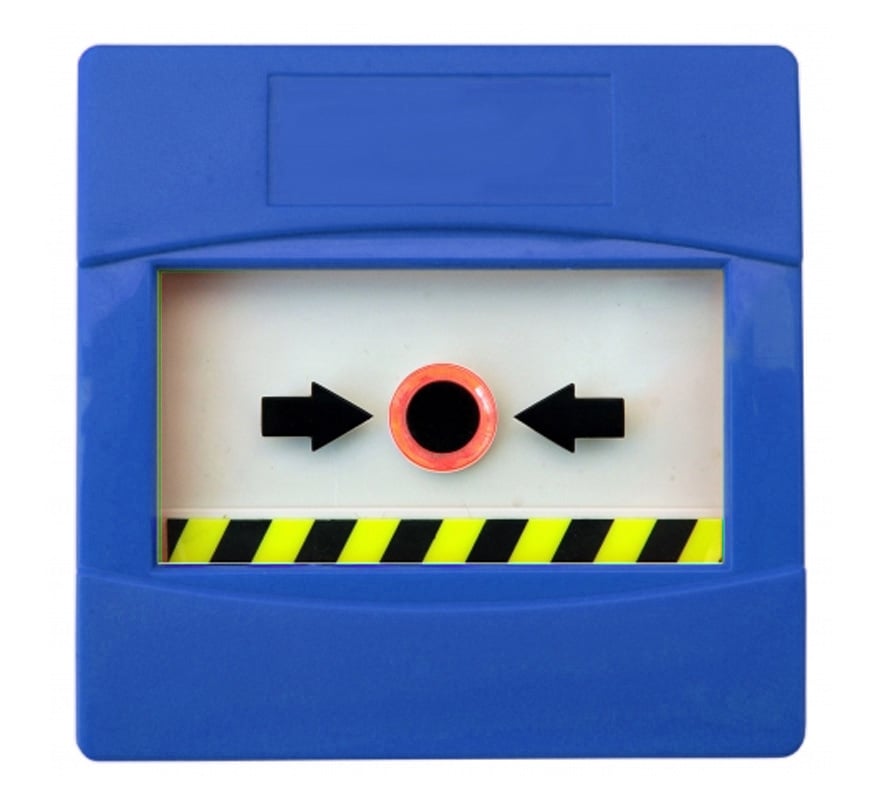 Vimpex Sycall Reset Glow Manual Call Point - Blue (SY-BD01) - JEM Systems UK