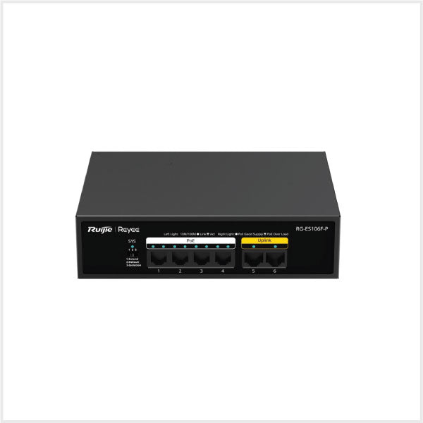 6-Port 100Mbps Unmanaged PoE Switch