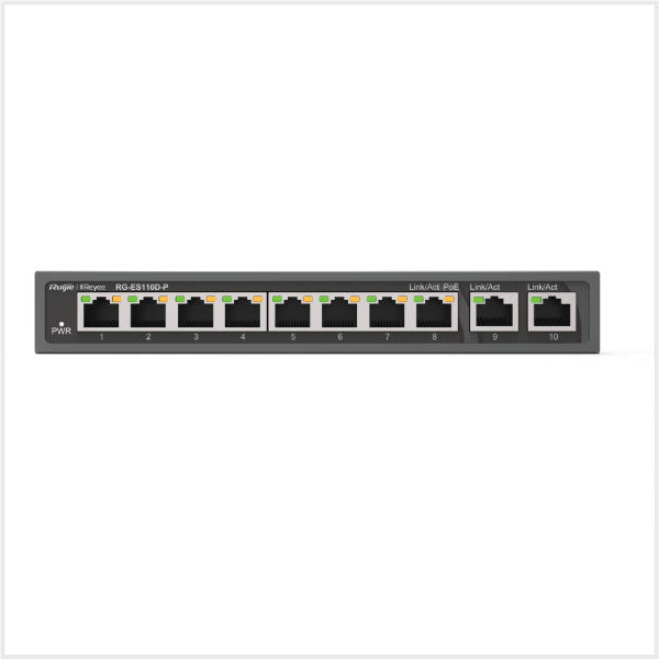 10-Port Unmanaged Desktop PoE Switch