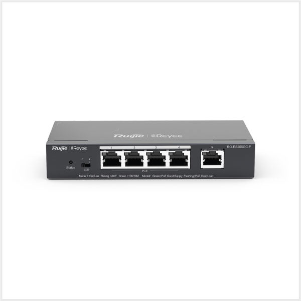 5-Port Gigabit Smart PoE Cloud-Managed Switch