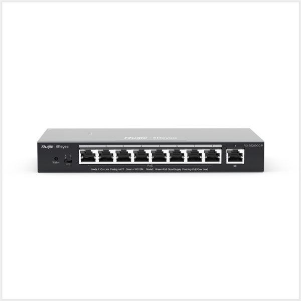 9-Port Gigabit Smart PoE Cloud-Managed Switch