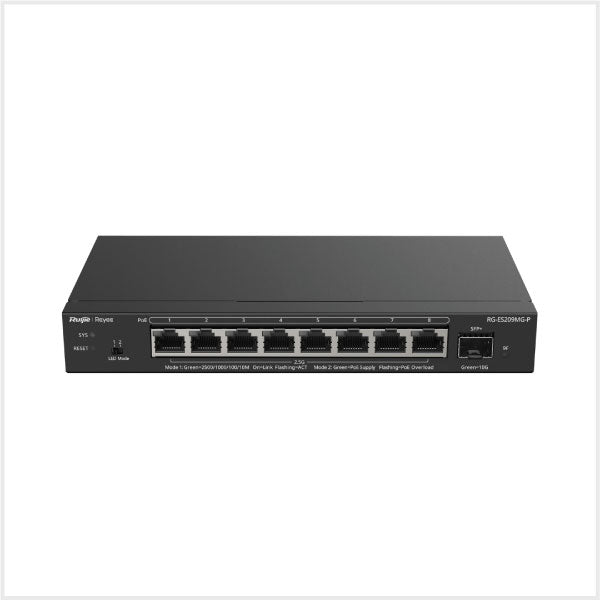 Reyee 8-Port 2.5G Cloud Managed PoE Switch