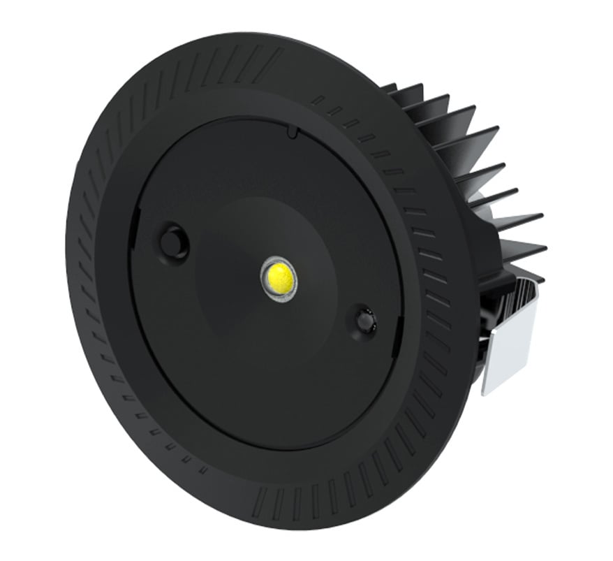 BLE RICHMOND IP20 Recessed Emergency Downlight 70mm - Black (EL-152450-BL) - JEM Systems UK