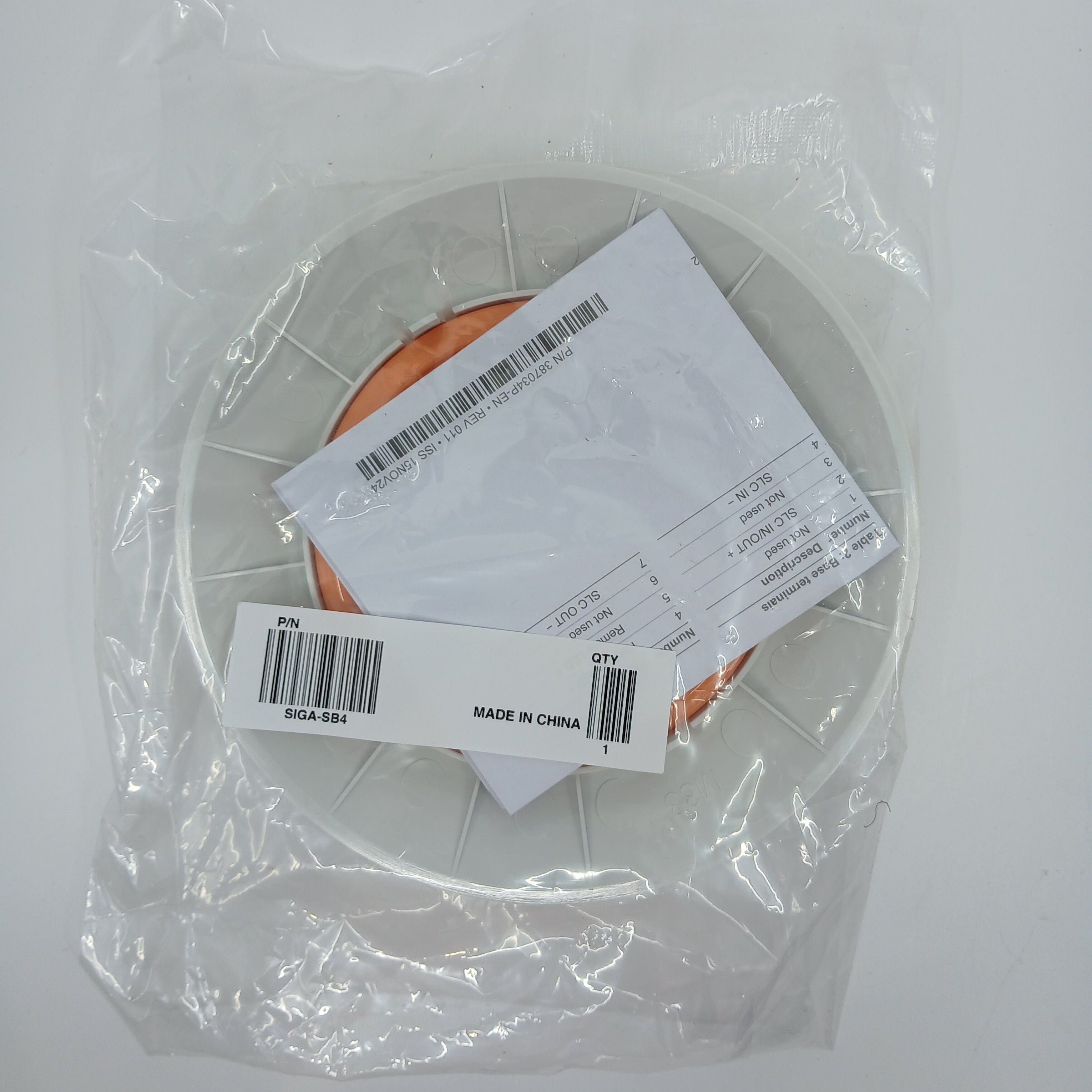 Edwards SIGA-SB4 Standard Detector Base 4 Inches - JEM Systems UK