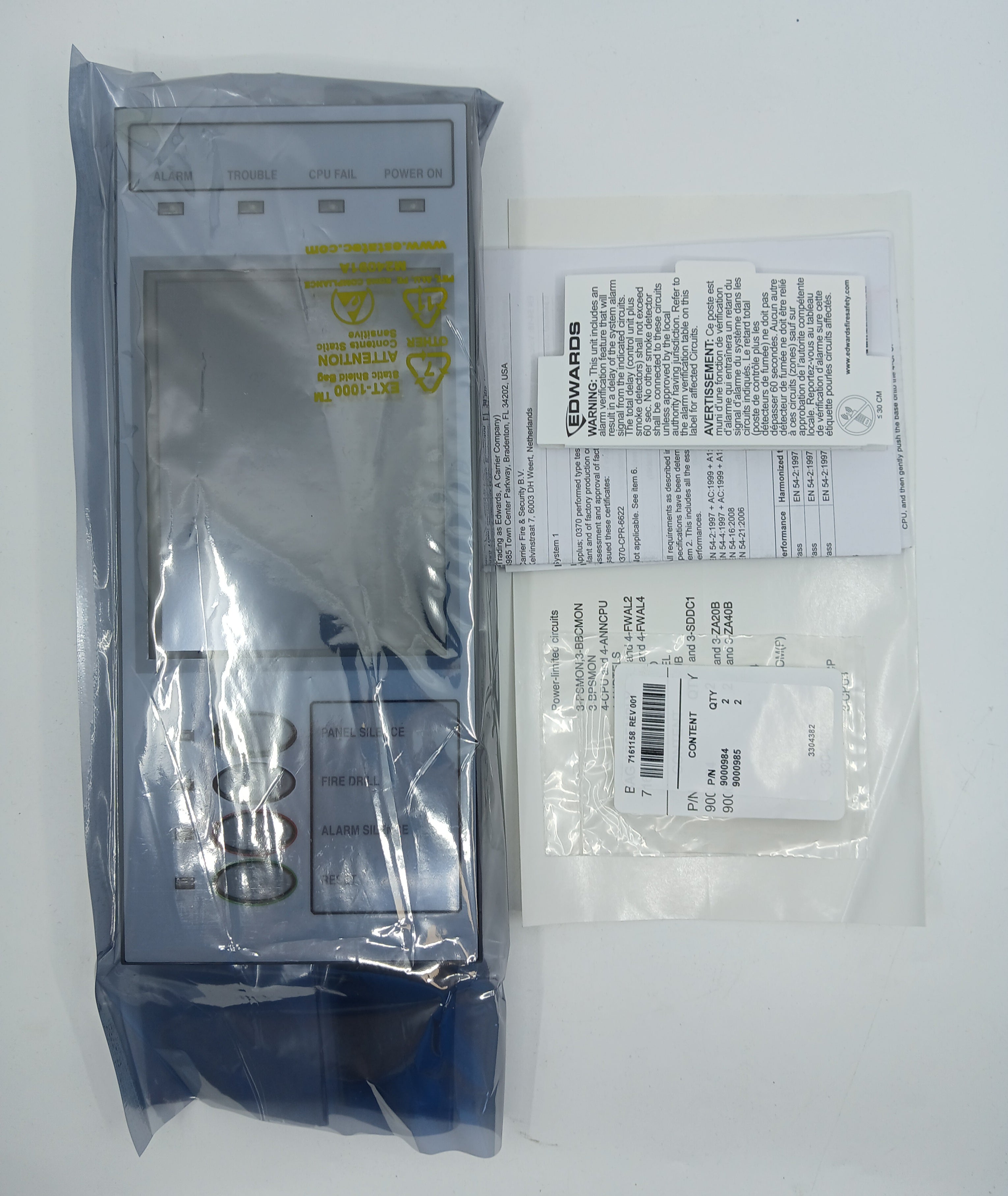 Edwards 4-3LCD-E Fire Alarm LCD Annunciator Display