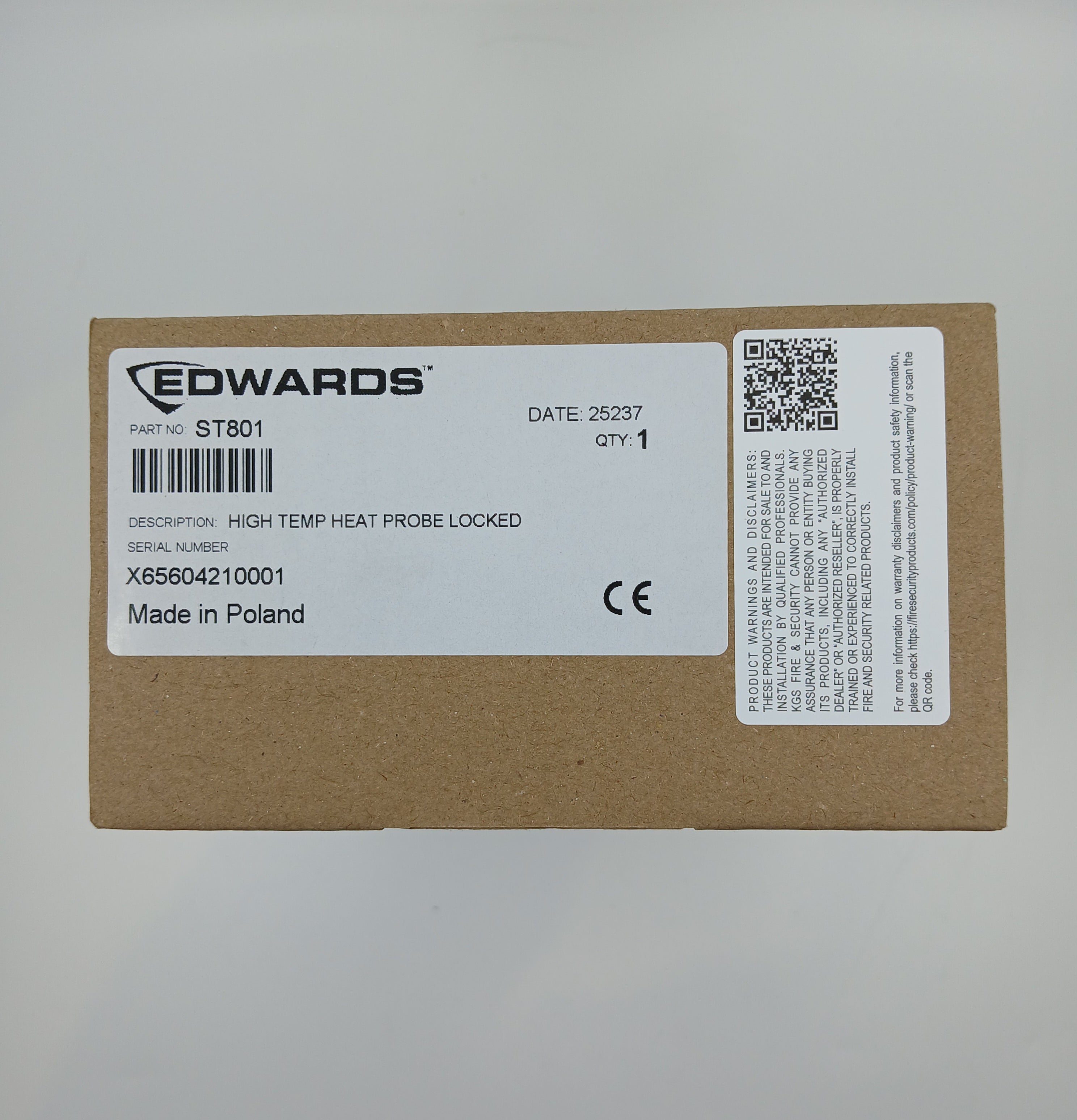 Ziton ST801 High Temperature Heat Probe (Latched)