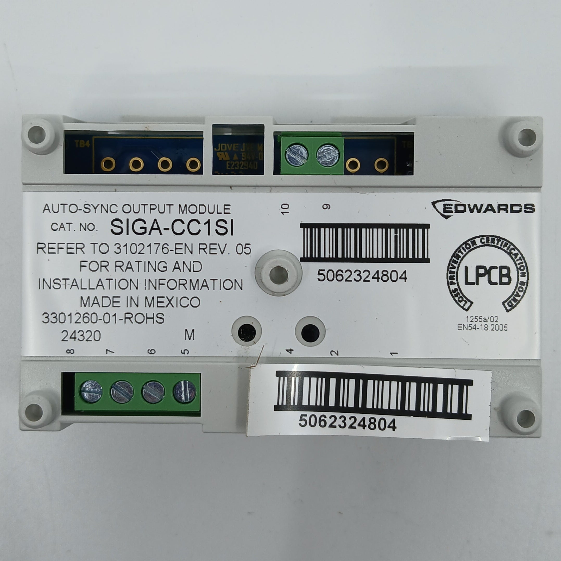 Edwards SIGA-CC1SI Single Input (Riser) Module - JEM Systems UK