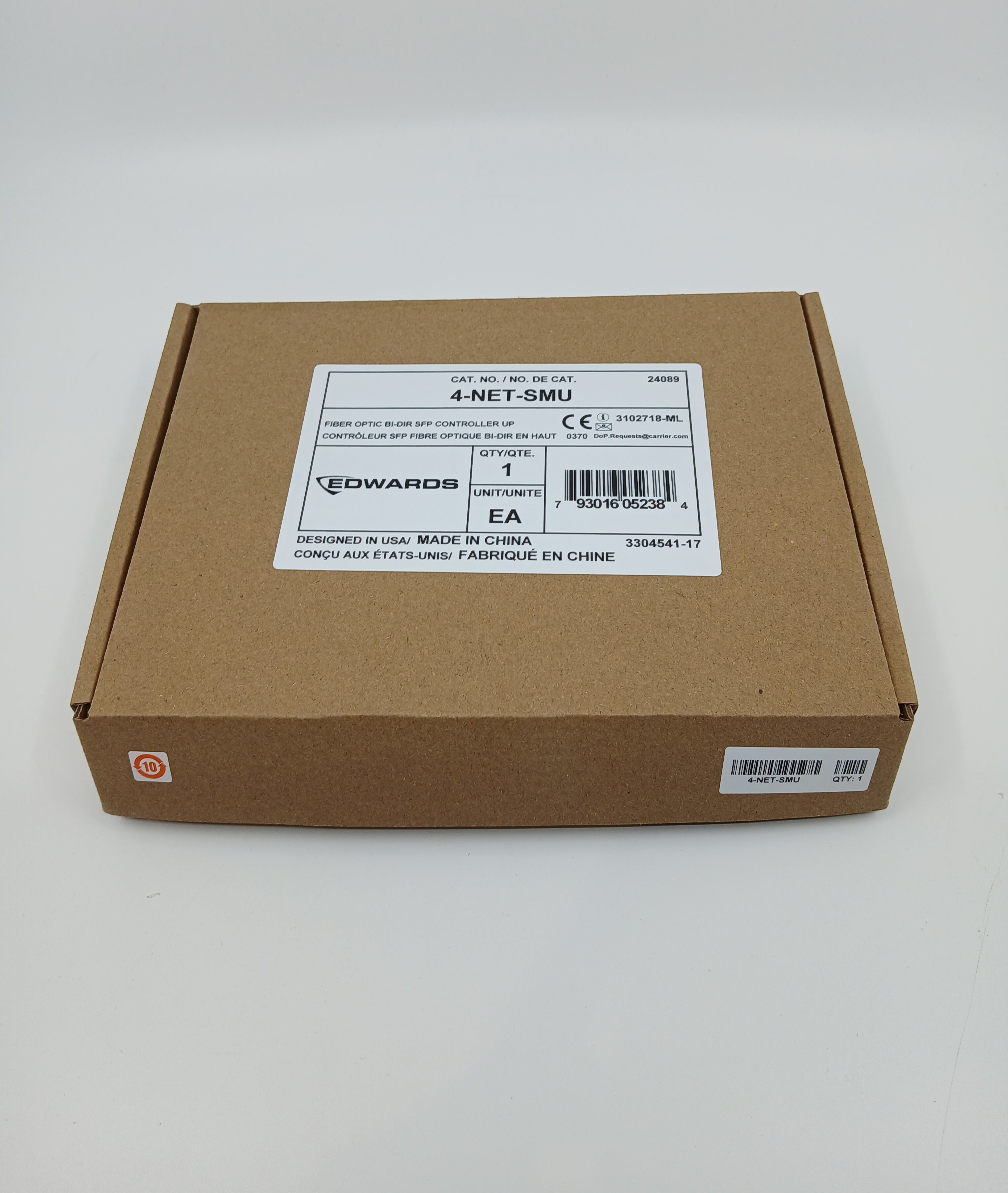 Edwards 4-NET-SMU Single-Mode Fiber-Optic SFP Network Controller Bi-Directional - JEM Systems UK