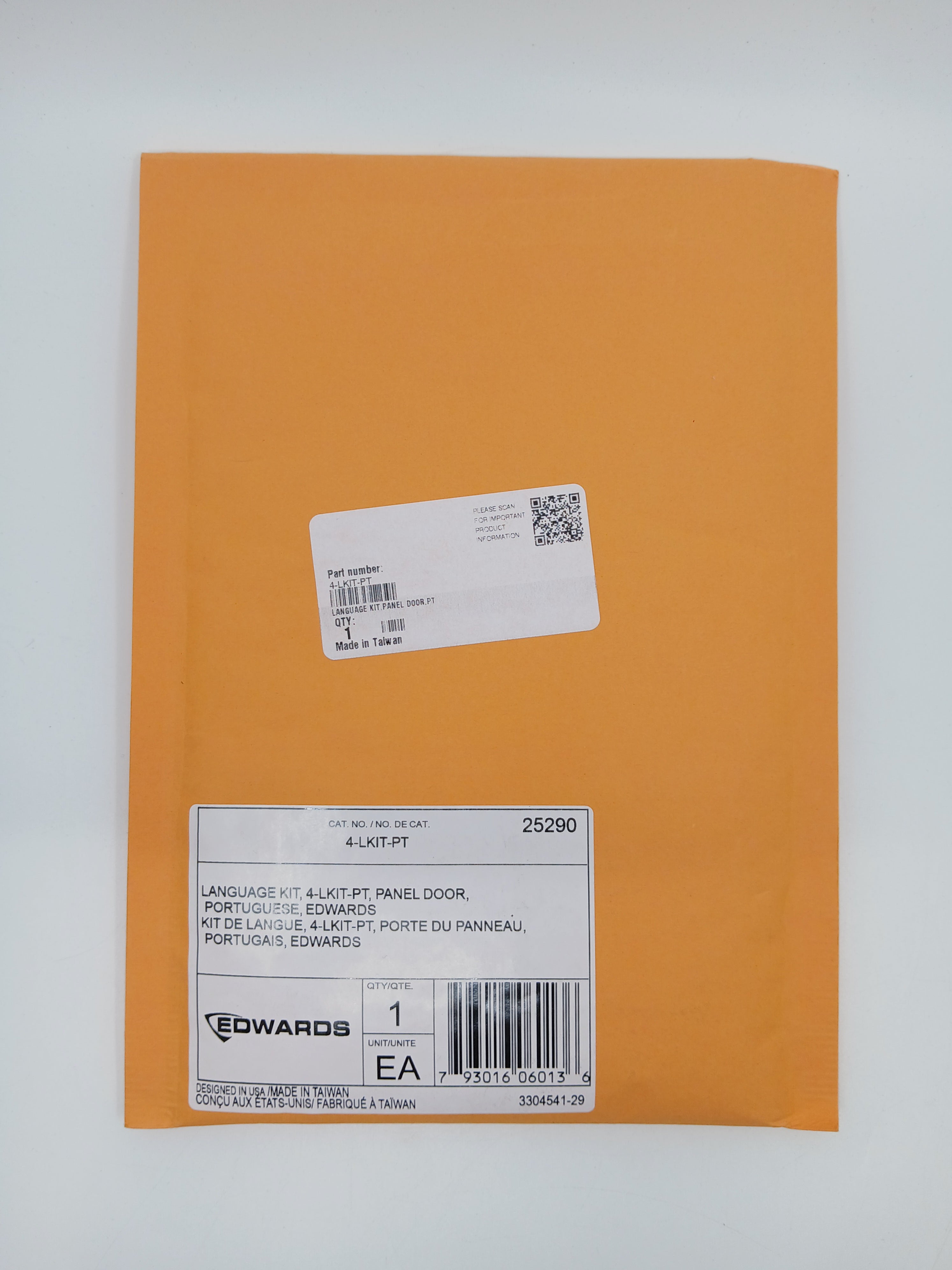 Edwards 4-LKIT-PT Language Kit Panel Door PT