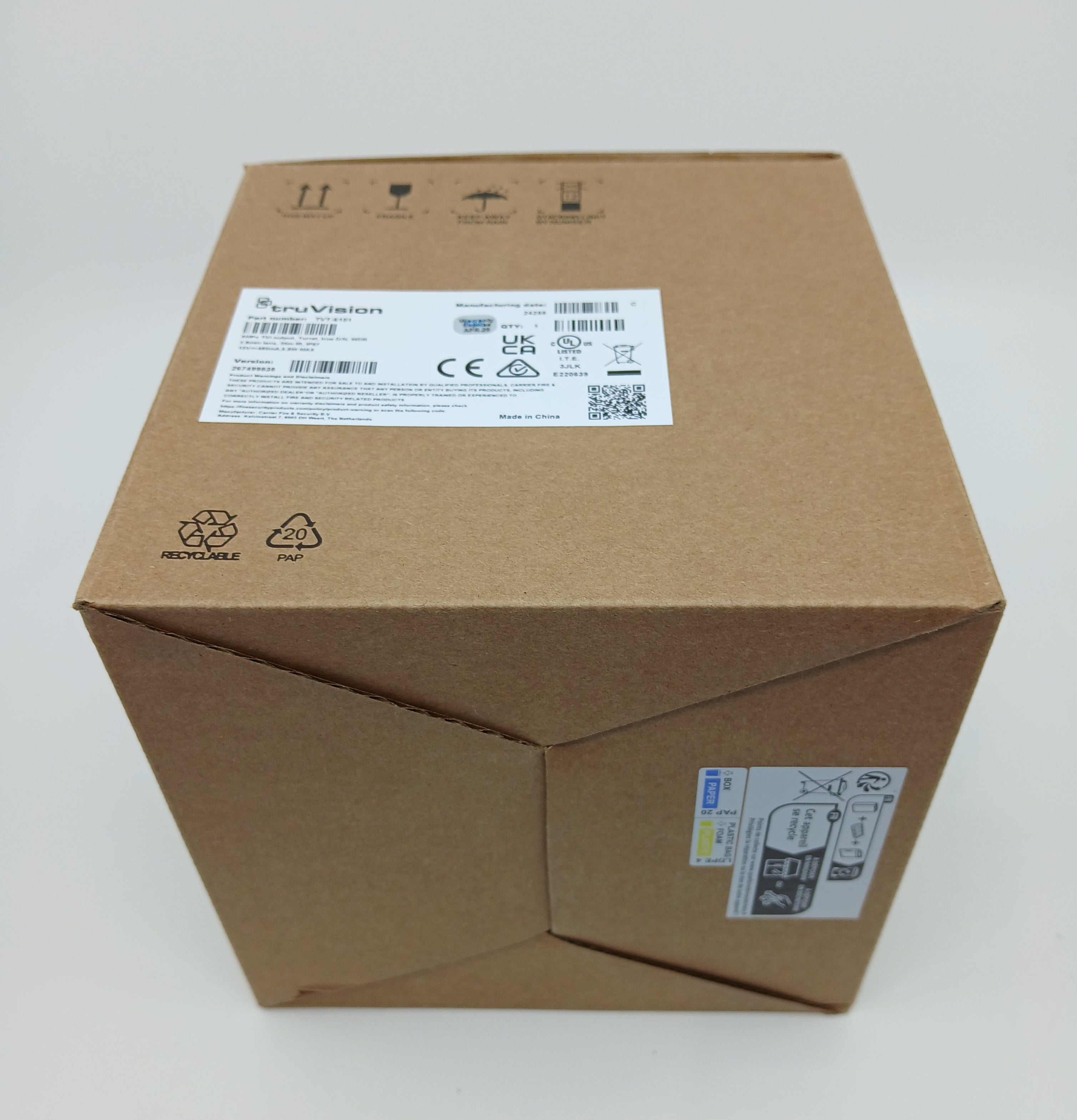 TruVision TVT-6101 HD-TVI Analog Turret Camera, 5 MP, 2.8 mm lens, WDR, 30 m IR, HD-TVI Output, IP67 - JEM Systems UK