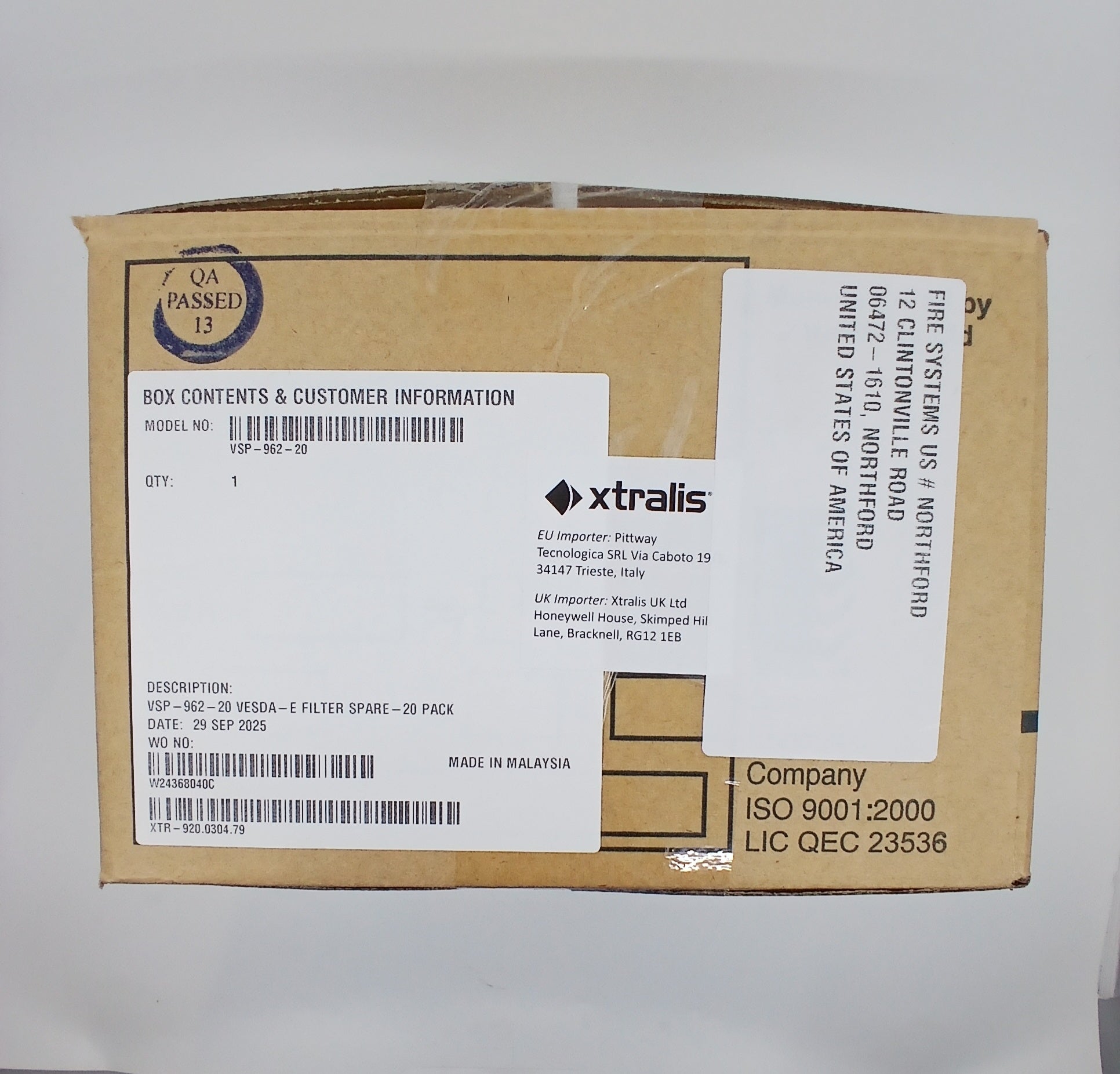 VESDA VSP-962-20 Pack of 20 Cartridges - JEM Systems UK