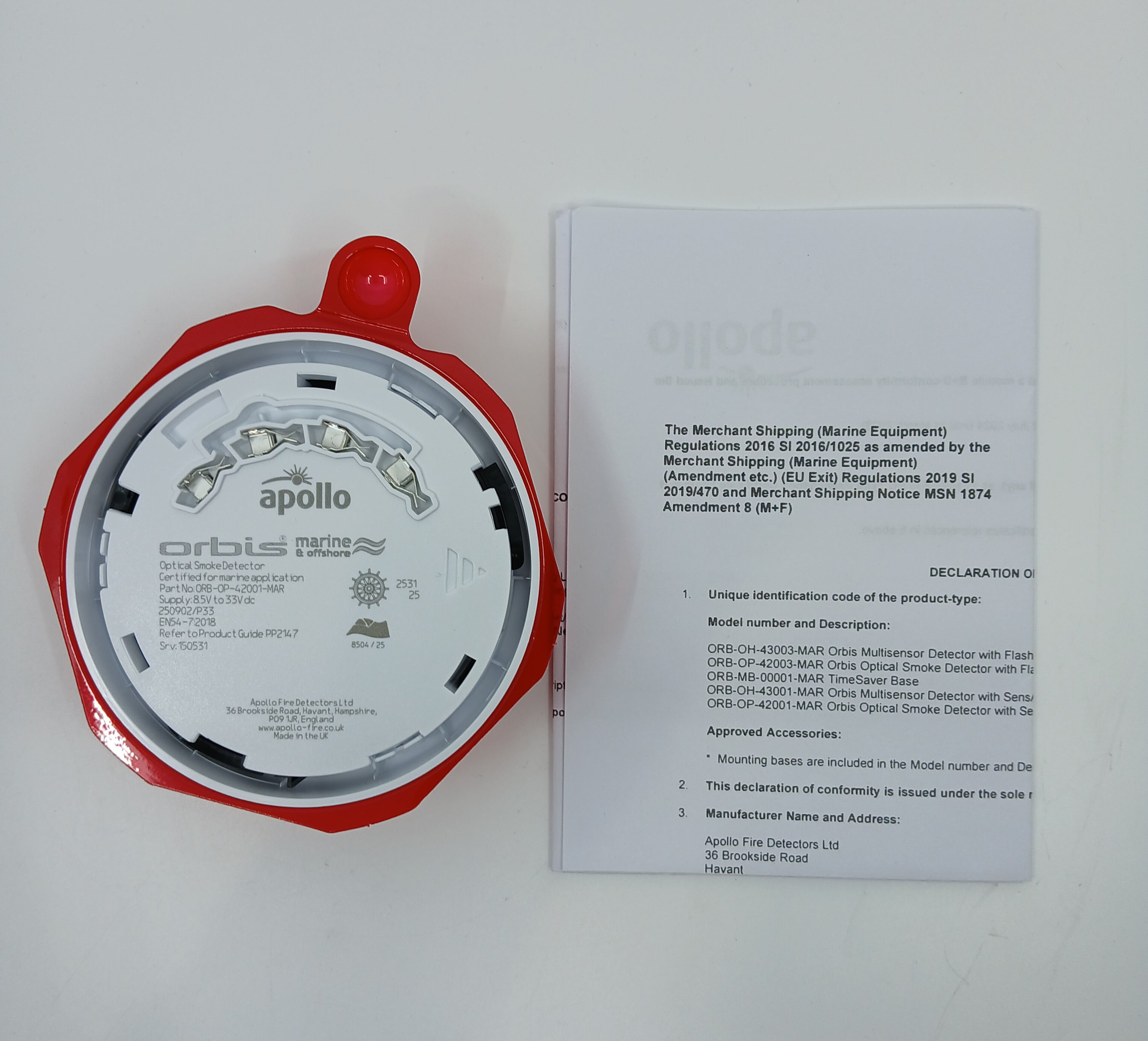Apollo ORB-OP-42001-MAR Orbis Marine Optical Smoke Detector