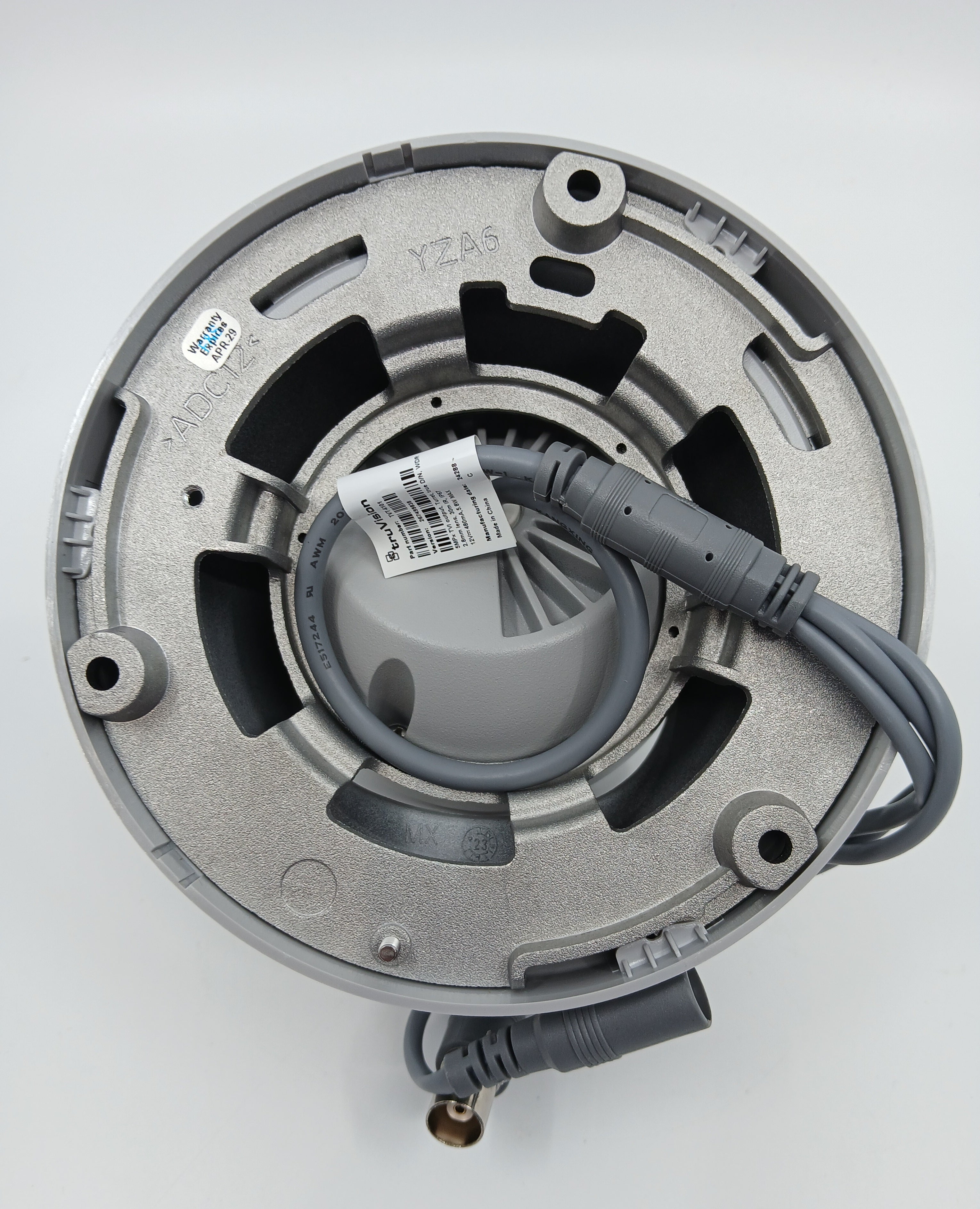 TruVision TVT-6101 HD-TVI Analog Turret Camera, 5 MP, 2.8 mm lens, WDR, 30 m IR, HD-TVI Output, IP67 - JEM Systems UK