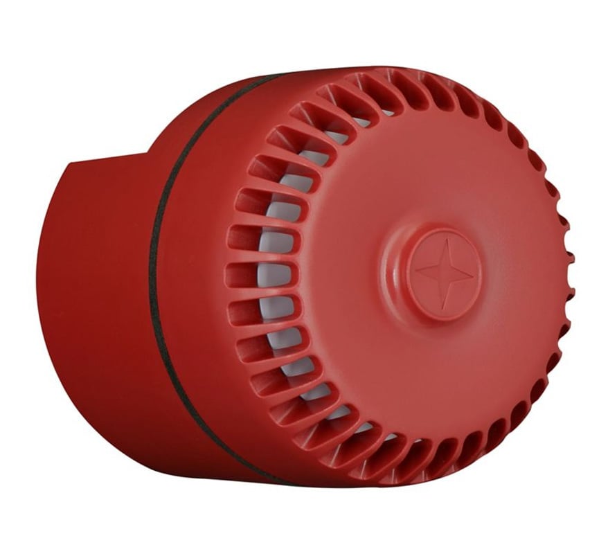 Eaton Fulleon ROLP Roshni Low Profile Sounder - Red, U Base (ROLP/SV/R/U) - JEM Systems UK