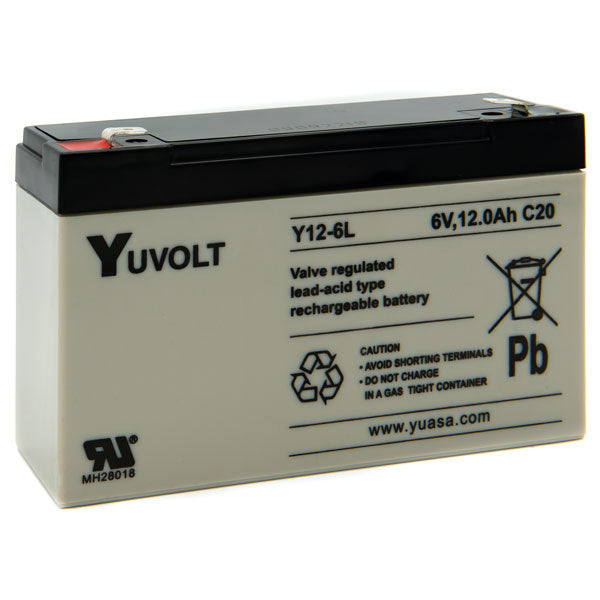 Yucel Y12-6L 6V 12Ah VRLA Battery
