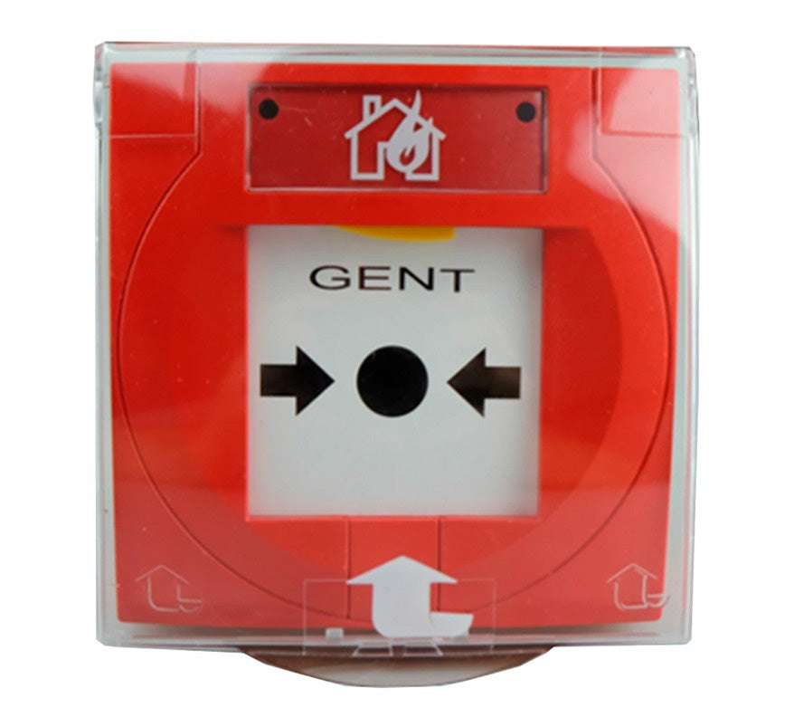 GENT Vigilon Addressable Manual Call Point with Resettable Element & Cover (No Backbox) (S4-34845) - JEM Systems UK