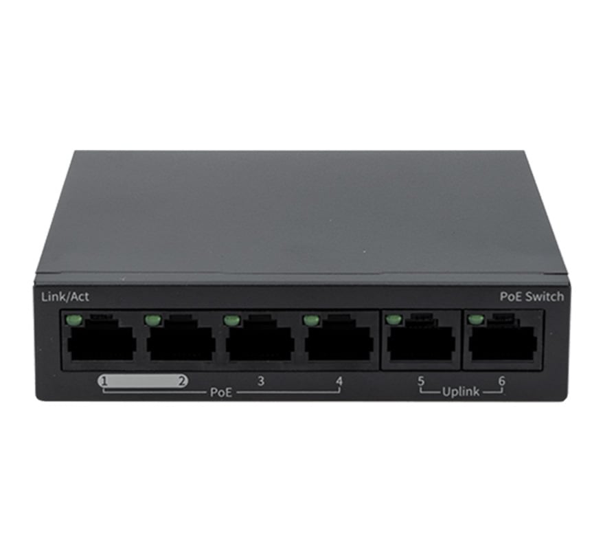 ESP Essentials 4 Port PoE Switch 60W Black (S4POE) - JEM Systems UK