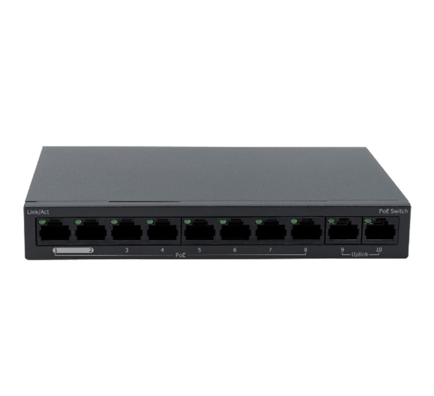 ESP Essentials 8 Port PoE Switch 88W Black (S8POE) - JEM Systems UK