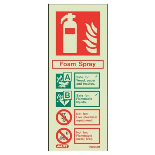 Firechief Sign FOAM SPRAY Photolum (6361M/R)