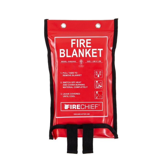 Firechief 1.2 x 1.2m Fire Blanket, Soft Case (SVB2/K40) - JEM Systems UK
