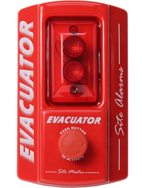 Jewel EVASMPB Evacuator Site Master Push Button Site Alarm with Strobe