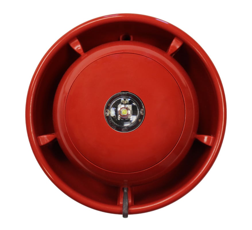 EMS SmartCell Wireless Ceiling Mounted Sounder VAD (Red Body / Red Flash) (SC-33-0110-0001-99) - JEM Systems UK