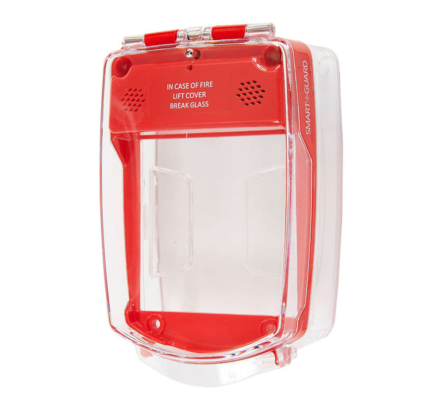Vimpex Smart+Guard Call Point Cover - Red - Surface Mount - with Sounder (SG-SS-R-32) - JEM Systems UK