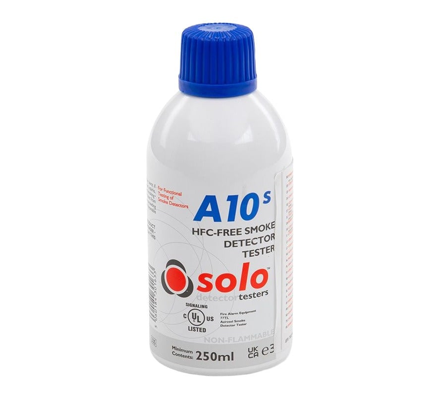 Solo A10S Smoke Detector Test Aerosol 250ml (Non-Flammable) for use with Solo 330/332 (SOLOA10S-001) - JEM Systems UK