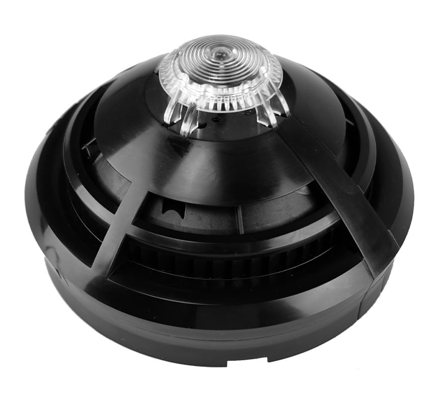 GENT S-Quad Addressable Dual Optical Heat Multisensor with Voice Sounder (Black) (S4BK-711-V) - JEM Systems UK