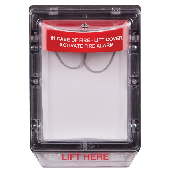 STI-1250 Weather Stopper II - Flush Mount - FIRE ALARM text - JEM Systems UK