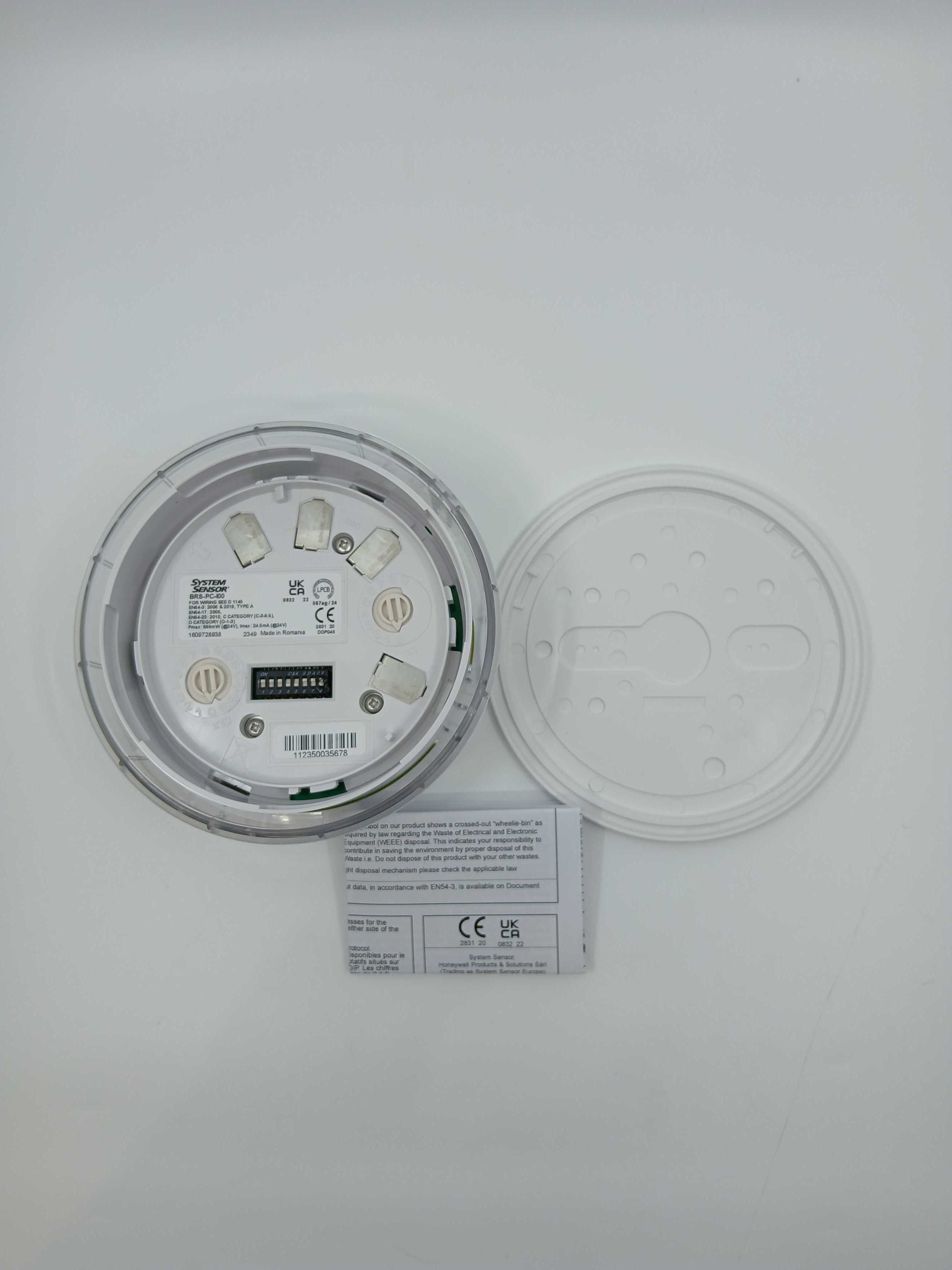 Morley-IAS BRS-PC-I00 Addressable Detector Base Sounder Strobe - JEM Systems UK