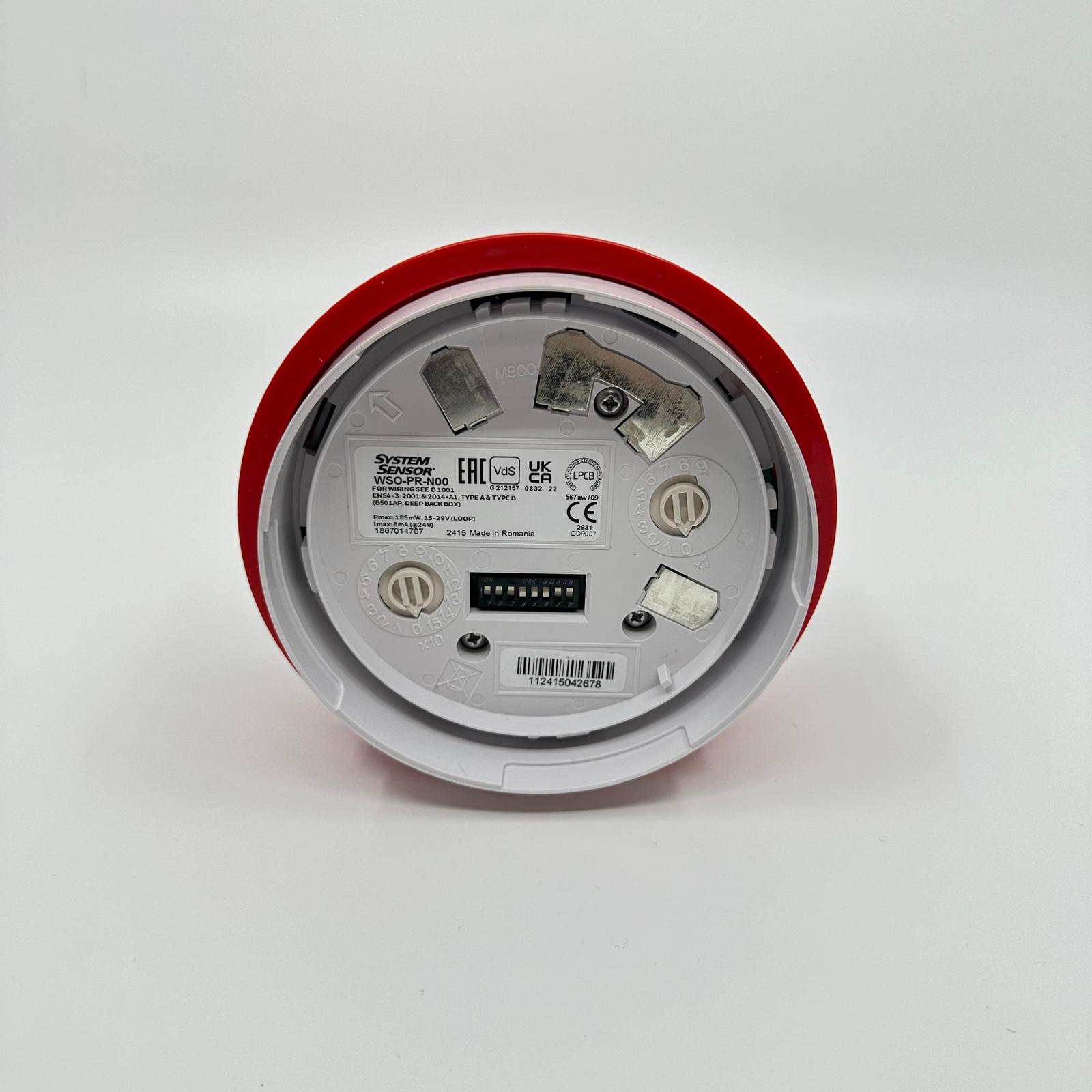 System Sensor WSO-PR-N00 Wall Mounted Red Sounder - JEM Systems UK