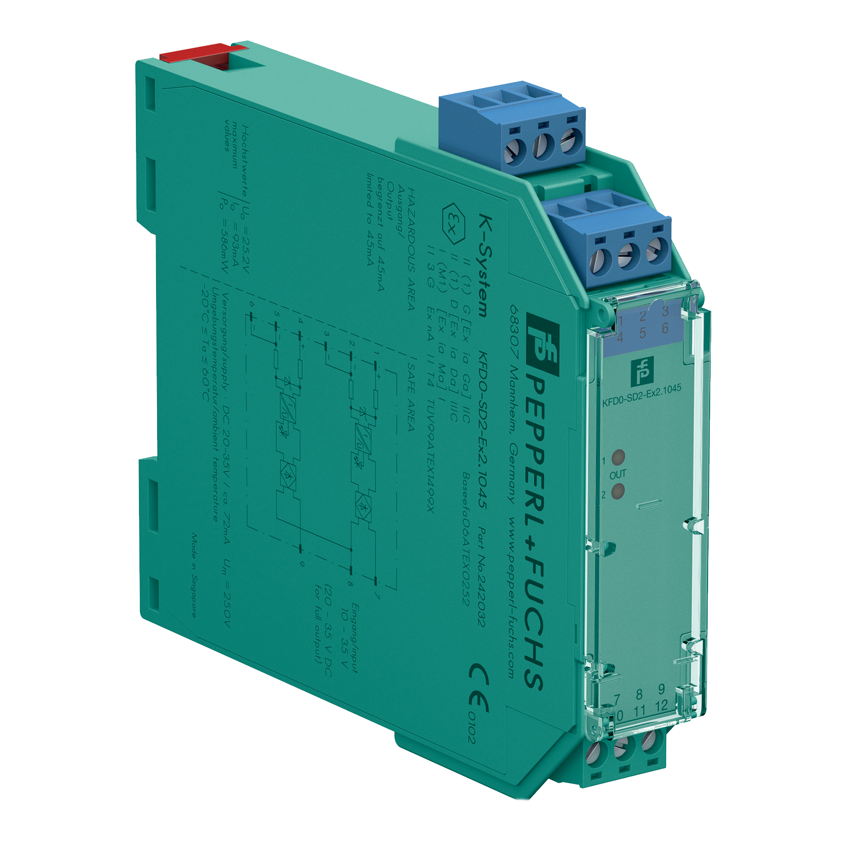 Ziton TCA-0066 Dual Galvanic Isolator EEx ia IIC