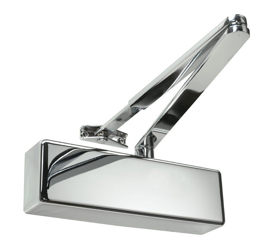Rutland TS.3204 Fixed Power EN3 Overhead Door Closer - Polished Nickel Plate (TS.3204.SLFB.PNPPNP) - JEM Systems UK