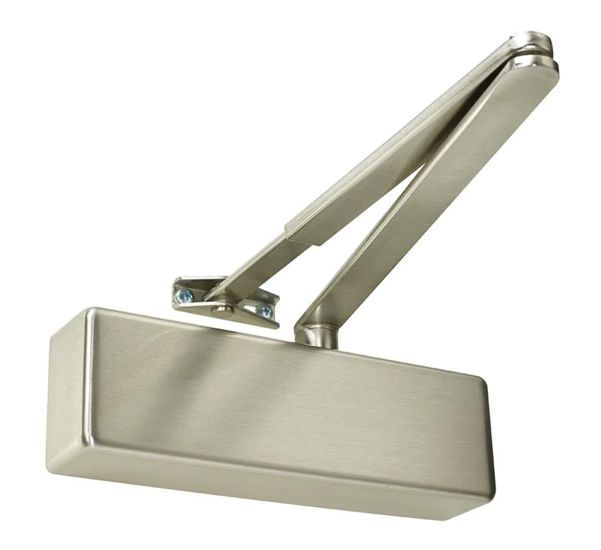 Rutland TS.3204 Fixed Power EN3 Overhead Door Closer - Satin Nickel Plate (TS.3204.SLFB.SNPSNP) - JEM Systems UK