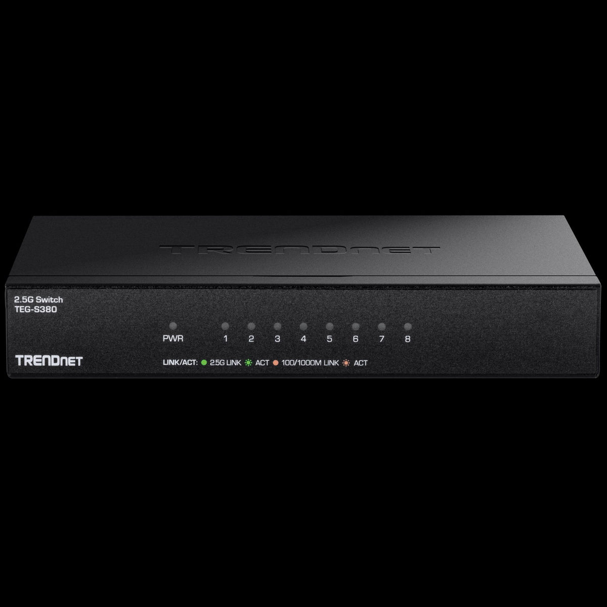 TRENDnet TEG-S380 8‑Port 2.5G Unmanaged Desktop/Wall‑Mount Switch 40Gbps Switching Capacity